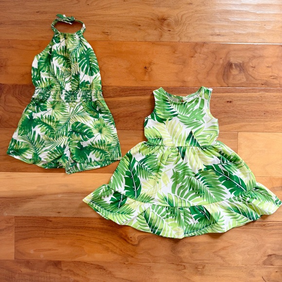 Janie and Jack Other - Two Toddler Girls Janie & Jack Outfits, Dress & Romper, Size 2T Great Condition!